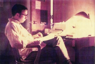 Br. David at His Desk